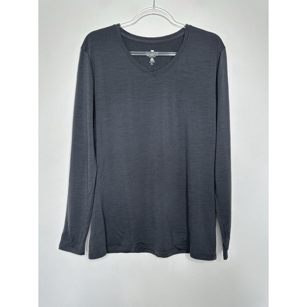 Segments Merino Wool Long Sleeve Tee XL Gray Base Layer Outdoor Hiking